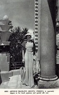 Sunglasses Prints: Mrs Arthur McGrath (Rosita Forbes) on the Riviera, France