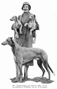 Animal Prints: Mrs Arundel Kempton with Mick the Miller and Puppies