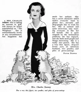 Personalities Prints: Mrs Charles Sweeny