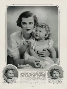 Argyll Prints: Mrs Charles Sweeny and daughter Frances