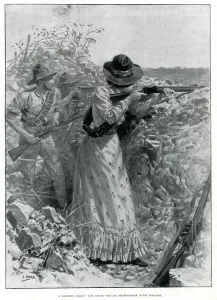 1900 Prints: Mrs Davies, the lady sharpshooter 1900