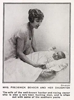 Daughter Prints: Mrs. Frederick Benson, wife of the famous banker and racing driver