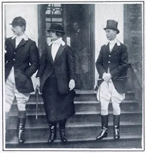 Clothing Prints: Mrs George Drummond and HRH The Duke of York at Pitsford Hall Date: 1926