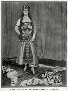 Mar17 Prints: Mrs Leopold Albu in fancy dress costume, Cleopatra