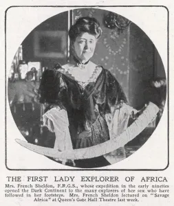 Carved Prints: Mrs. Mary French Sheldon, c. 1909