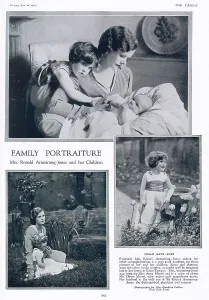 Jones Prints: Mrs Ronald Armstrong-Jones and her children