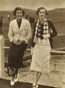 Touquet Prints: Mrs Wrenn Dupont & Mrs Charles Sweeny at Le Touquet