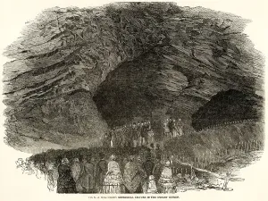 Science Prints: MURCHISON IN CAVERN 1849