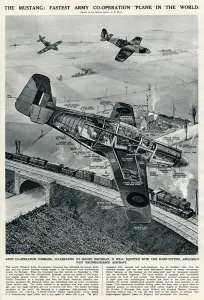 Fields Prints: The Mustang plane by G. H. Davis