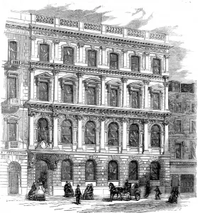 1859 Prints: Mutual Life Assurance Society Offices, London, 1859
