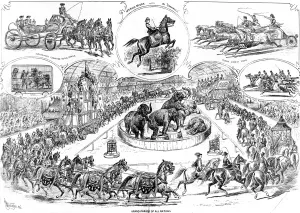 Drawn Prints: Myers Great Hippodrome Circus, 1879