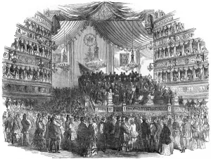 Balcony Prints: National Concert at her Majestys Theatre, 1850