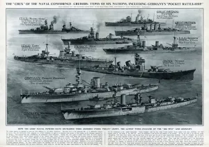 Warships Prints: Six nations pocket battleships