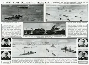 Destruction Prints: Naval engagement off Heligoland by G. H. Davis