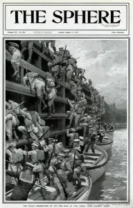 Escalation Prints: Naval manoeuvres at Grimsby Docks by G. H. Davis