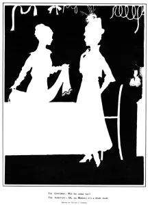 Shops Prints: The Needless Question, predominance of khaki, WW1