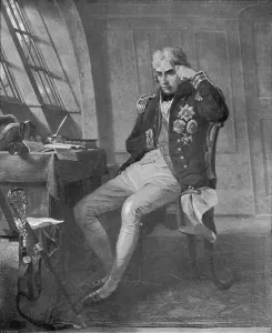 Victory Prints: Nelson in his cabin on the H. M. S. Victory