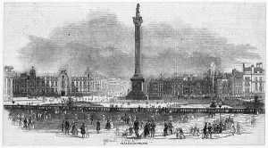 Trafalgar Prints: Nelsons Column Installe