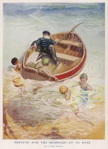 Surrounding Prints: Neptune and the mermaids- up to date, by C. Rebel Stanton