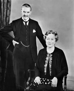 Chamberlain Prints: Neville Chamberlain and Mrs. Chamberlain, 1938