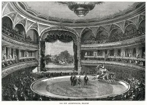 19th Prints: New Amphitheatre in Holborn, London 1867
