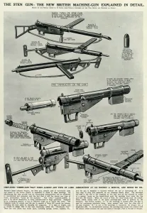 Bullet Prints: New British Sten gun by G. H. Davis