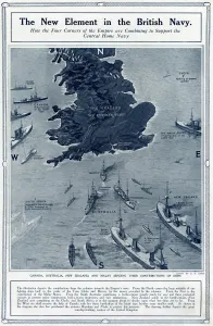 Prewar Prints: New element in British Navy by G. H. Davis