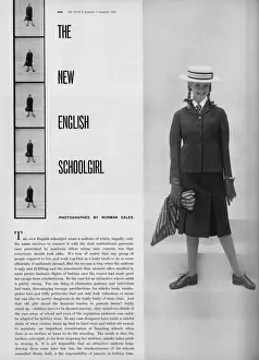 Suffolk Prints: The New English School Girl - Felixstowe College uniform