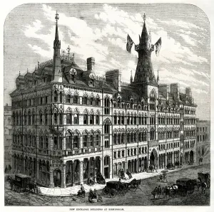 Exterior Prints: New Exchange Buildings at Birmingham 1865