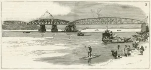 21st Prints: The new Jubilee Bridge, Hooghly, India