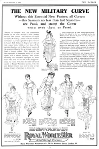 Corset Prints: New Military Curve corsets, WW1