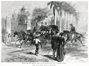 Event Prints: New Minister arriving at the Senate House in Rio de Janeiro
