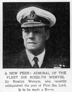 1919 Prints: A new peer: Admiral of the Fleet Sir Rossyln Wemyss