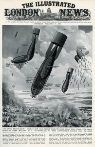 G H Davis Illustrations Prints: New Russian bombs by G. H. Davis