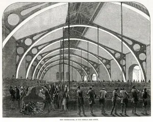 Martins Prints: New sorting-room at General Post Office 1846