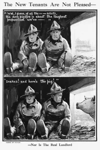 Americans Prints: The New Tenants Are Not Pleased, by Bairnsfather