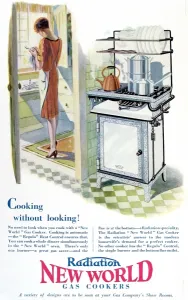 December Prints: New World Gas Cooker Advertisement, 1928