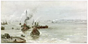 Us A Prints: New York / Harbour 1894
