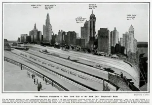 Bush Prints: New York panorama at Shepherds Bush, London