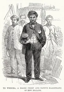 19th Prints: New Zealand Maori Chief and native magistrate, Te Wheora. Date: 1864