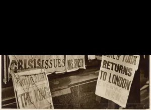 News Paper Prints: News of the Abdication