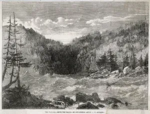 Surrounding Prints: Niagara above Falls 1860