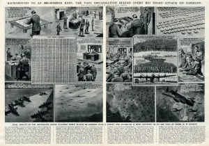 Planning Prints: Night attacks on Germany by G. H. Davis