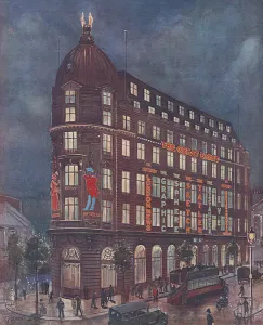 Wellington Prints: A night view of Inveresk House, home of the Great Eight