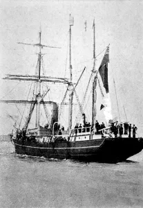 Antarctic Prints: The Nimrod returning from Antarctica, 1909