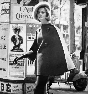 Nina Prints: Nina Ricci cape coat 1961
