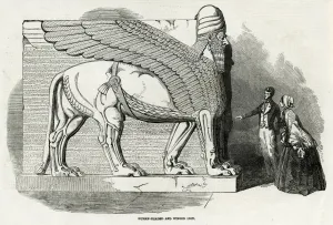 Museum Prints: Nineveh Sculpture at the British Museum, London, 1850