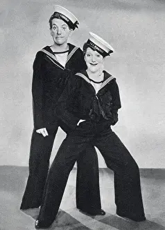 Part Prints: Noel Coward and Gertrude Lawrence in the play Has Anybody Seen our Ship?