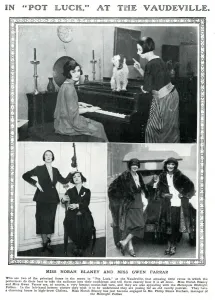 1922 Prints: Norah Blaney and Gwen Farrar in Pot Luck, 1922