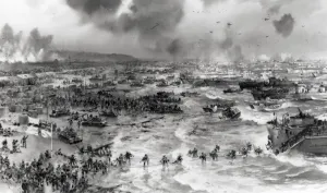 C E Turner Illustrations Prints: Normandy Invasion 1944 - C. E. Turner